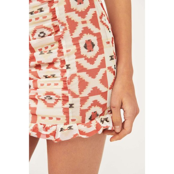🎉LAST CHANCE🎉 NWT Free People Romi Mesh Mini Skirt / Geometric Combo - Picture 5 of 7